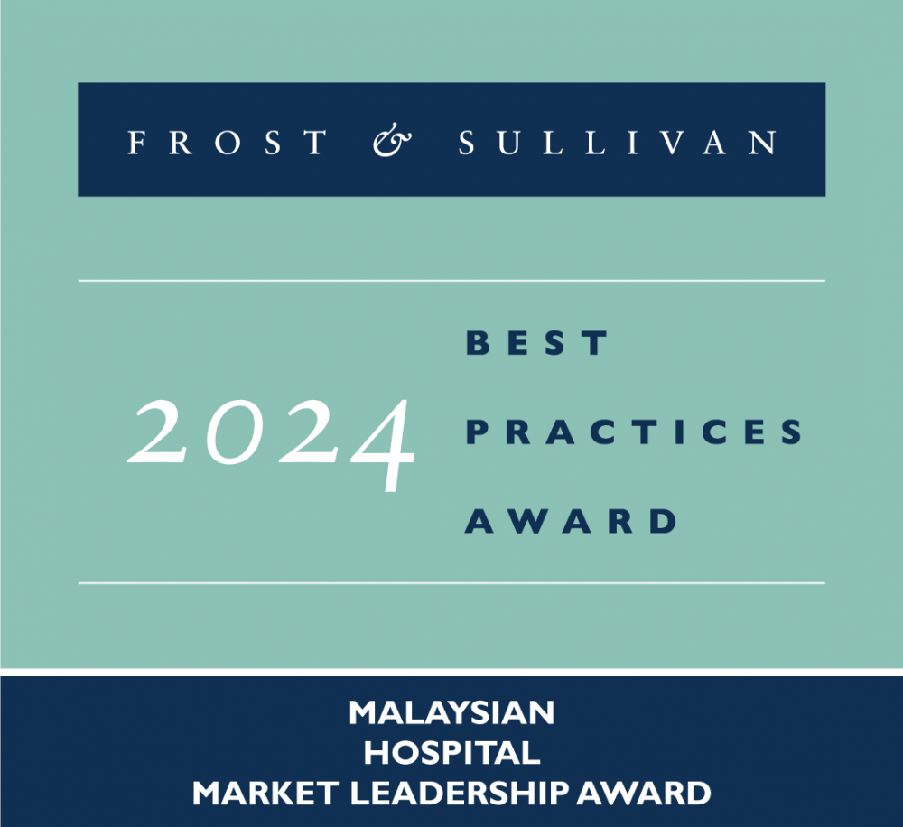 Frost & Sullivan Best Practices Award: 2024 Malaysian Hospital Market Leadership Award